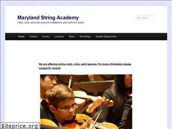 marylandstringacademy.com