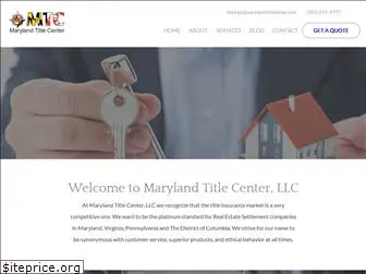 marylandtitlecenter.com