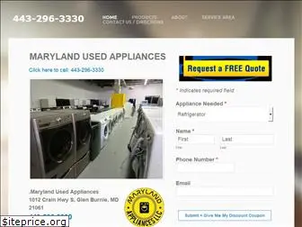 marylandusedappliances.com