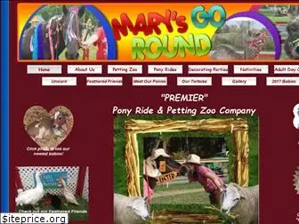 marysgoroundponyrides.com