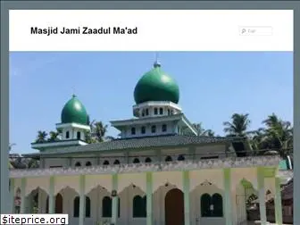 masjidzaadulmaad.wordpress.com