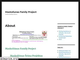 maskoliunasfamilyproject.com