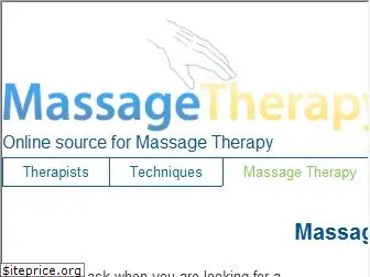 massagetherapy.net