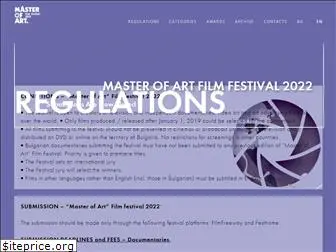 masterofartfilmfestival.com