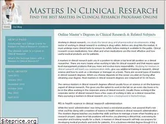 mastersinclinicalresearch.com