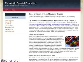 mastersinspecialeducation.org