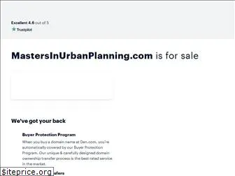 mastersinurbanplanning.com