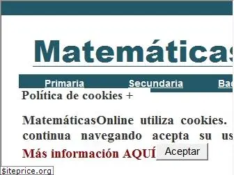 www.matematicasonline.es