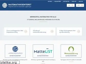 matematikksenteret.no