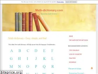 math-dictionary.com