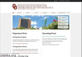 math.ou.edu