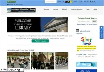 mathewslibrary.org