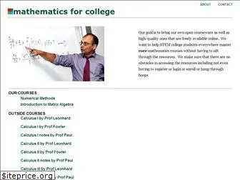 mathforcollege.com