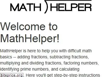 mathhelper.us