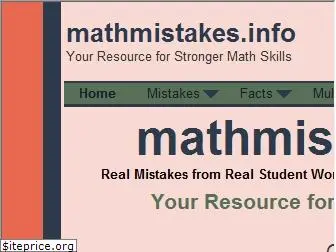 mathmistakes.info