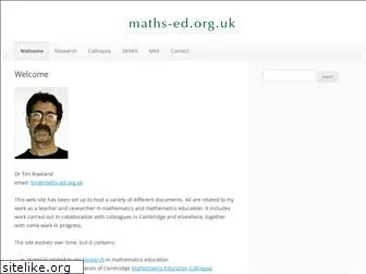 maths-ed.org.uk