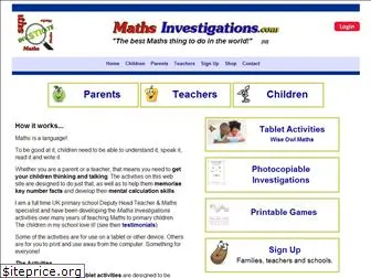 mathsinvestigations.com
