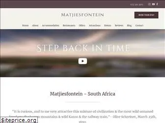 matjiesfontein.com