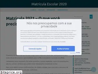 matriculaescolar2020.com.br