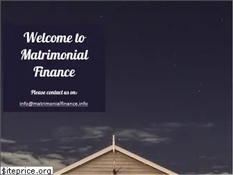 matrimonialfinance.info