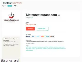 matsurestaurant.com