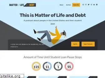 matteroflifeanddebt.com