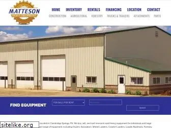 mattesonheavyequipment.com