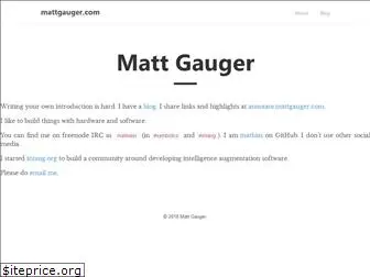 mattgauger.com