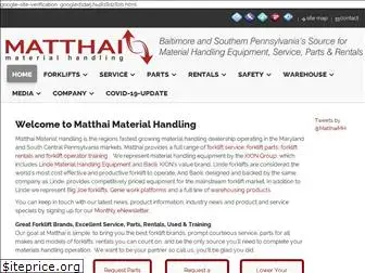 matthaimaterialhandling.com