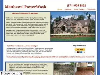 matthewspowerwash.com