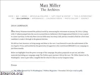 mattmillerforcongress.com