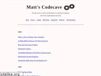 mattscodecave.com