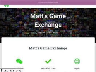 mattsgameexchange.com