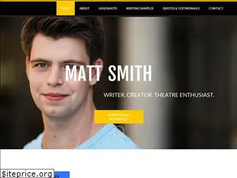 mattsmiththeatre.com