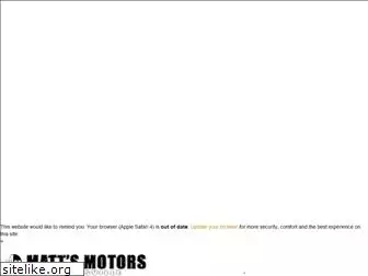 mattsmotors.com