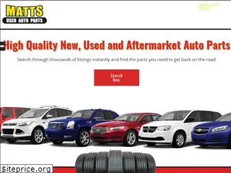 mattsusedautoparts.com