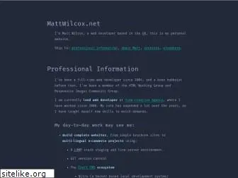mattwilcox.net