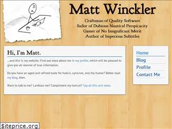 mattwinckler.com