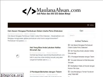 maulanaahsan.com