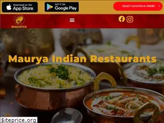 mauryaindianrestaurants.com