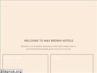 maxbrownhotels.com