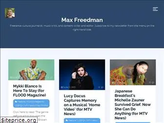 maxfreedmanwrites.com