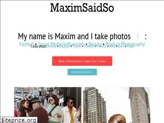 maximsaidso.com