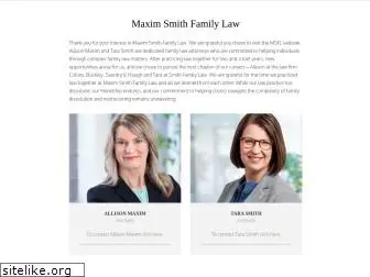 maximsmithfamilylaw.com