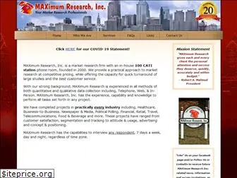 maximumresearch.com