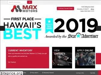 maxmotorshawaii.com