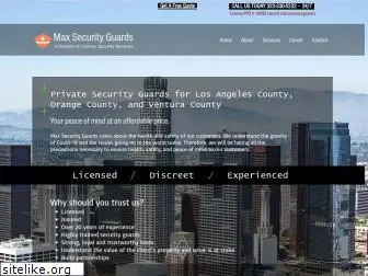 maxsecurityguards.com