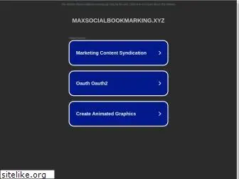 maxsocialbookmarking.xyz