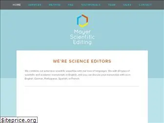 mayerscientificediting.com