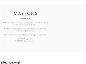 maysons.co.uk